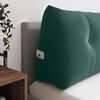 vidaXL Coussin de Dos Vert fonc&eacute; 140 x 24 x 50 cm Velours
