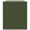 vidaXL Meuble TV vert olive 99x39x44 cm acier