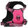 vidaXL Harnais pour chien avec laisse et collier r&eacute;glables rose XL