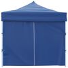 vidaXL Tente de r&eacute;ception pliable avec 8 parois 870x291x315 cm Bleu