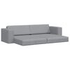 vidaXL Canap&eacute;-Lit 200cm Gris clair tissu