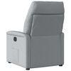 vidaXL Fauteuil inclinable &eacute;lectrique Gris clair Tissu