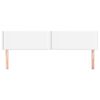 vidaXL Têtes de lit 2 pcs Blanc 100x5x78/88 cm Similicuir