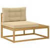 vidaXL Canap&eacute; d'ext&eacute;rieur en bout Blanc 115 x 83 x 73 cm Polyester