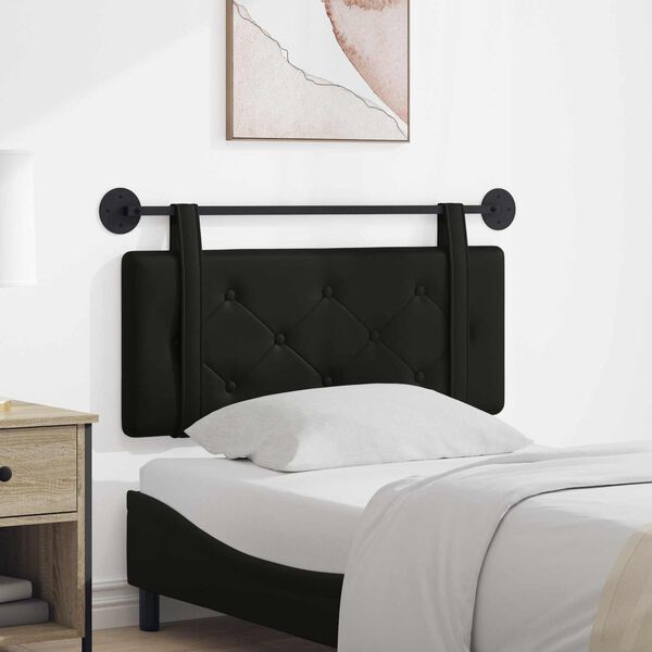 vidaXL T&ecirc;te de lit suspendue Montage mural Noir 100 cm Simili cuir