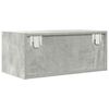 vidaXL Meuble TV gris béton 60x31x25,5 cm bois d'ingénierie