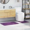 vidaXL Ensemble de tapis de bain antid&eacute;rapants 2 pcs Violet PP