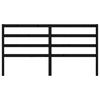 vidaXL Tête de lit Noir 206x4x100 cm Bois massif de pin