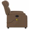 vidaXL Fauteuil de massage inclinable Marron Tissu