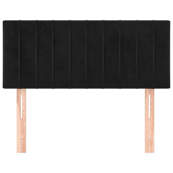 vidaXL T&ecirc;te de lit Noir 90x5x78/88 cm Velours