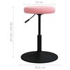 vidaXL Tabouret de massage Velours Rose