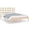 vidaXL Cadre de lit sans matelas 120x200 cm bois massif