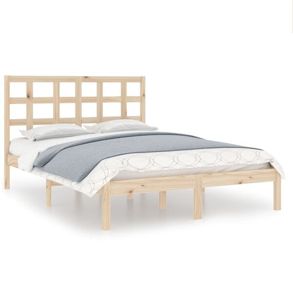 vidaXL Cadre de lit sans matelas 120x200 cm bois massif