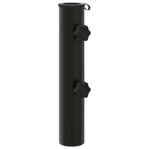 vidaXL Tube de Base de Parasol 0.6 kg Noir Fer for 40-50 mm Pole