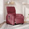 vidaXL Fauteuil de massage inclinable &eacute;lectrique Rouge bordeaux Tissu