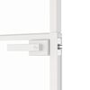 vidaXL Porte d'intérieur Blanc 93x201,5 cm Trempé verre aluminium fin