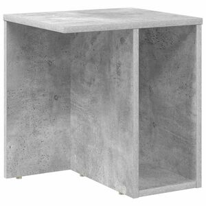 vidaXL Table d'appoint Gris b&eacute;ton 37 x 32 x 40 cm Bois d'ing&eacute;nierie