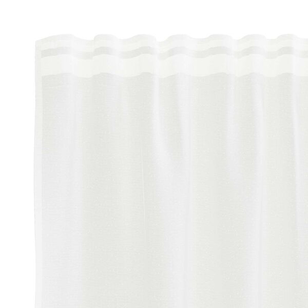 vidaXL Rideau en Dentelle Blanc 750 x 100 cm Polyester
