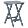 vidaXL Chaises &agrave; bascule lot de 2 table pliable gris massif peuplier