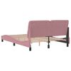 vidaXL Cadre de lit sans matelas rose 140x190 cm velours