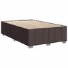 vidaXL Sommier &agrave; lattes de lit et matelas marron fonc&eacute; 120x190cm tissu