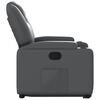 vidaXL Fauteuil inclinable Gris Similicuir
