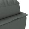 vidaXL Chaise longue avec coussins gris fonc&eacute; tissu