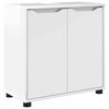vidaXL Ensemble de mobilier de salle de bain 4 pcs Blanc brillant