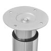 vidaXL Pieds de table t&eacute;lescopique 2 pcs Chrome 710 mm - 1100 mm