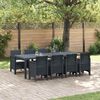 vidaXL Ensemble de salle &agrave; manger pour jardin 9 pcs Anthracite
