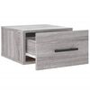 vidaXL Table de chevet murale sonoma gris 35x35x20 cm