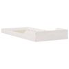 vidaXL Cadre de lit Blanc 75 x 190 cm Pin massif