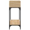 vidaXL Table console ch&ecirc;ne sonoma 100x30,5x75 cm bois d'ing&eacute;nierie