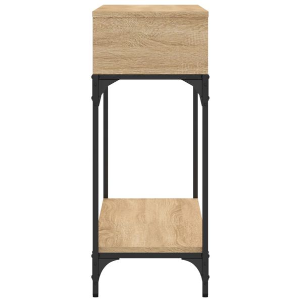 vidaXL Table console ch&ecirc;ne sonoma 100x30,5x75 cm bois d'ing&eacute;nierie