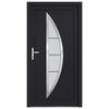 vidaXL Porte d'entr&eacute;e anthracite 98x200 cm PVC