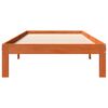 vidaXL Cadre de lit sans matelas cire marron 75x190 cm bois pin massif