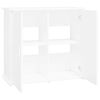 vidaXL Support pour aquarium blanc 81x36x73 cm bois d'ing&eacute;nierie