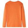 T-shirt enfants manches longues orange foncé 116