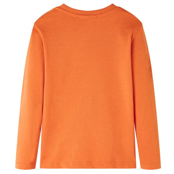 T-shirt enfants manches longues orange foncé 116