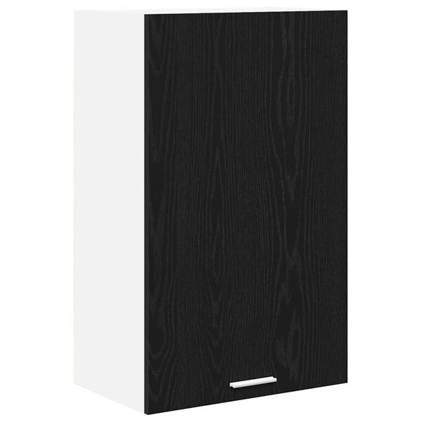 vidaXL Armoire suspendue Ch&ecirc;ne noir et Blanc 50 x 31 x 80 cm