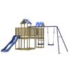 vidaXL Aire de jeux d'ext&eacute;rieur bois de pin impr&eacute;gn&eacute;