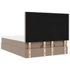 VidaXL Cadre de lit ottoman et matelas cappuccino 140x190cm similicuir