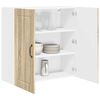 vidaXL Armoire de cuisine avec &eacute;tag&egrave;re Ch&ecirc;ne Sonoma 80 x 31 x 80 cm