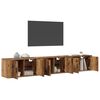 vidaXL Ensemble de meuble TV mural 3 pcs Bois Ancien 80 x 34,5 x 40 cm