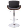 vidaXL Tabouret de bar Gris Tissu