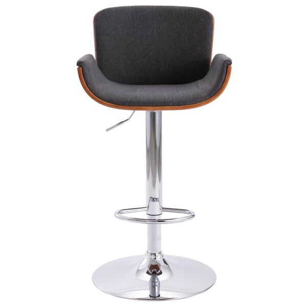 vidaXL Tabouret de bar Gris Tissu