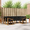 vidaXL Ensemble de canap&eacute;s d'ext&eacute;rieur 6 pcs Naturel et Noir
