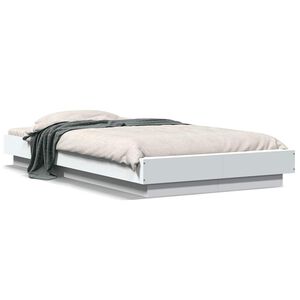 vidaXL Cadre de lit sans matelas blanc 100x200 cm