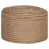vidaXL Corde de jute 50 m de long 12 mm d'épaisseur