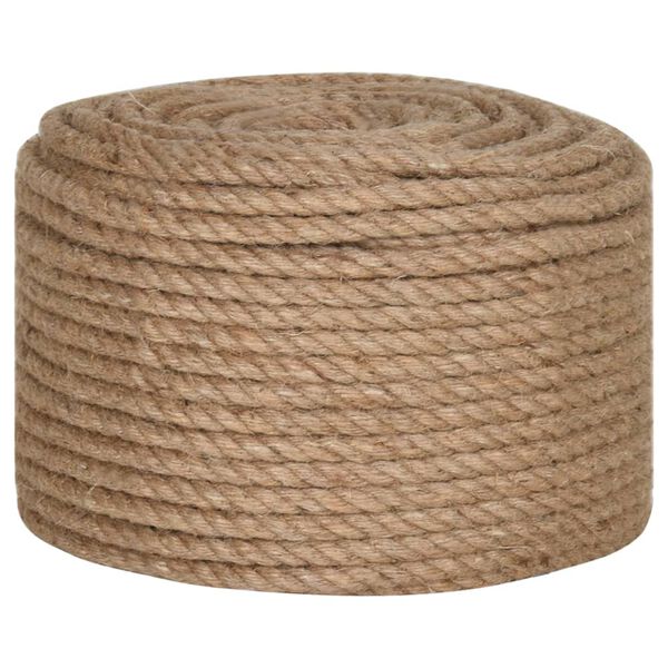 vidaXL Corde de jute 50 m de long 12 mm d'épaisseur